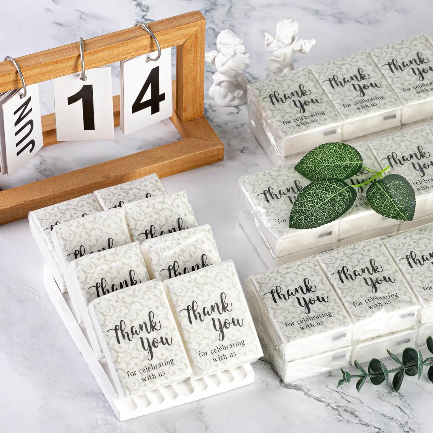 

Wedding facial tissues Thank you for celebrating with us Pocket tissue packs for Guests 3 Ply Travel size individual tissue pack