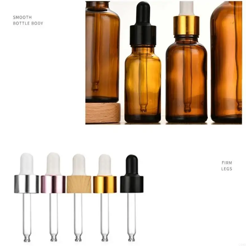 G99E 1PC Empty Glass Tincture Bottles for Travel Essential Oils Dropper Bottles