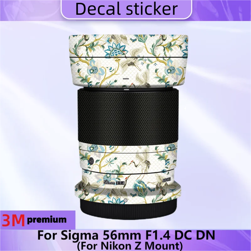 

For Sigma 56mm F1.4 DC DN for Nikon Z Mount Lens Sticker Protective Skin Decal Film Anti-Scratch Protector Coat 56/1.4 DCDN