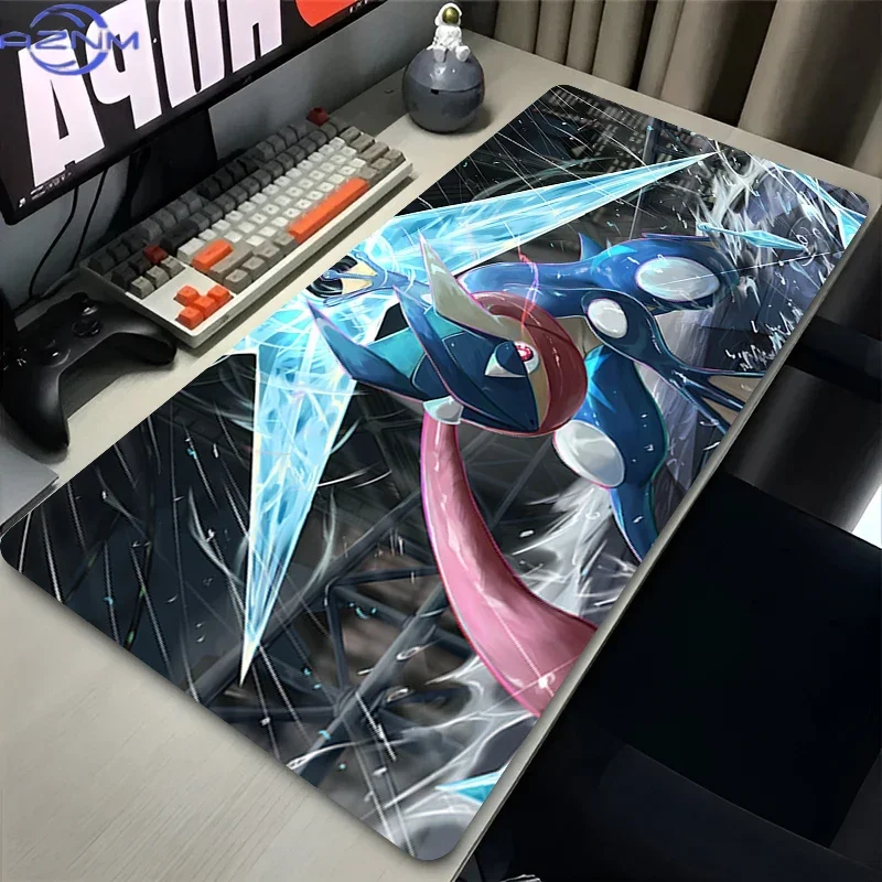 XXL Mouse Pad Gamer - Pokemon Greninja Natural Rubber Desk Mat Office Carpet PC Accessories Large Size Mousepad