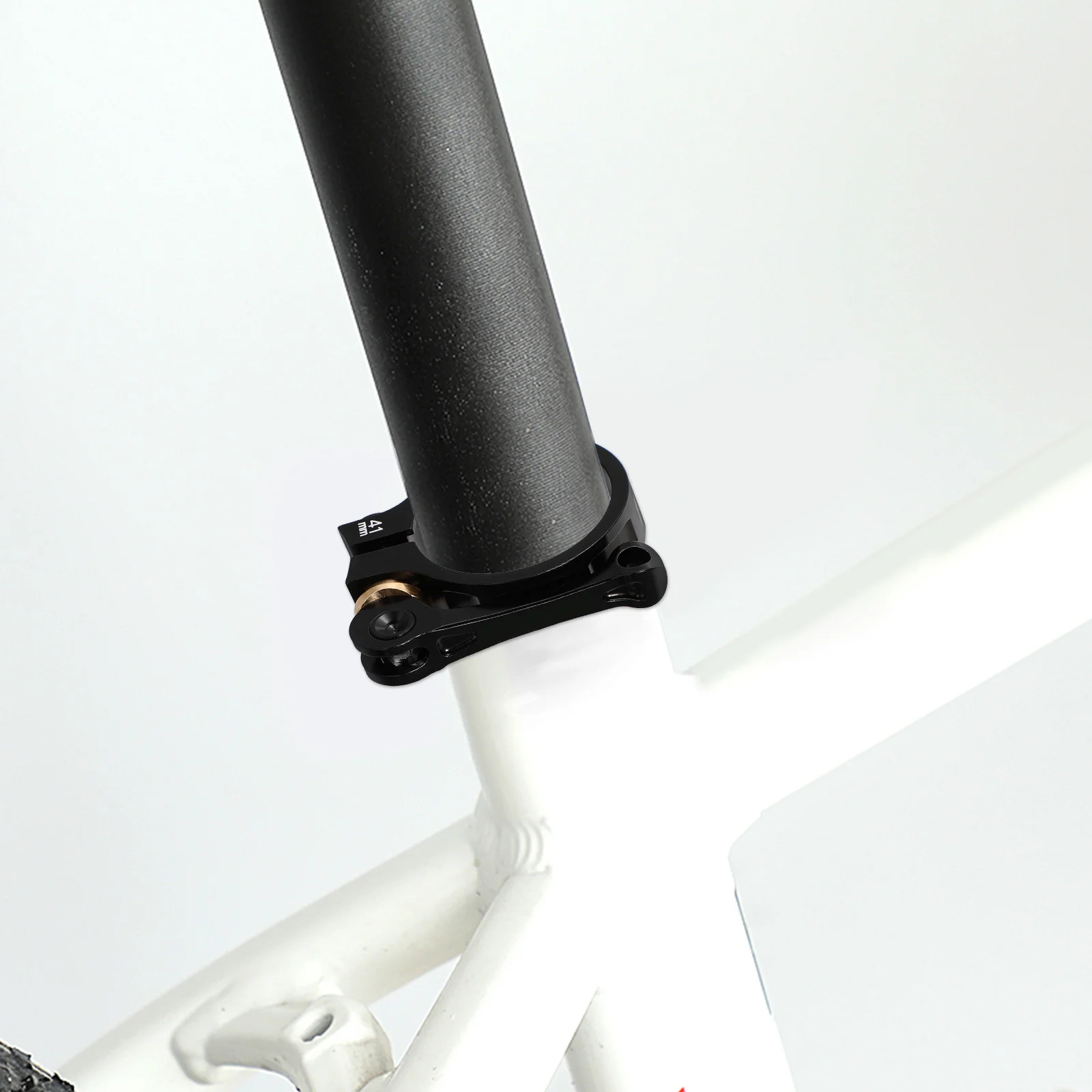 Bike Seat Post Clamp 339mm Diameter Aluminum Alloy Lightweight Durable Folding Bike Parts Quick Release Seatpost Clamp