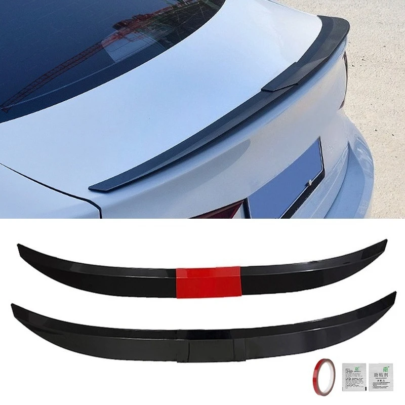 

3Pcs Universal Black Trunk Tail Rear Wing Spoiler 115-125Cm for BMW for Tesla for Audi Toyota Honda KIA Hyundai Car Accessories