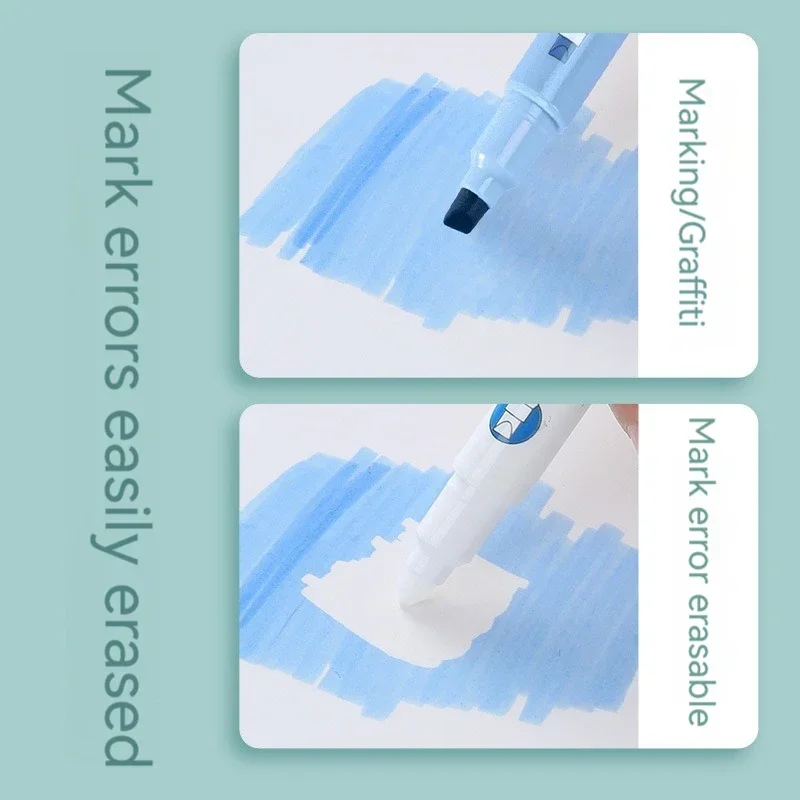 6 قطعة فسفورية قابلة للمسح علامات الباستيل المزدوج تلميح قلم مضيء للرسم الفني العبث بمناسبة مدرسة مكتب القرطاسية #3