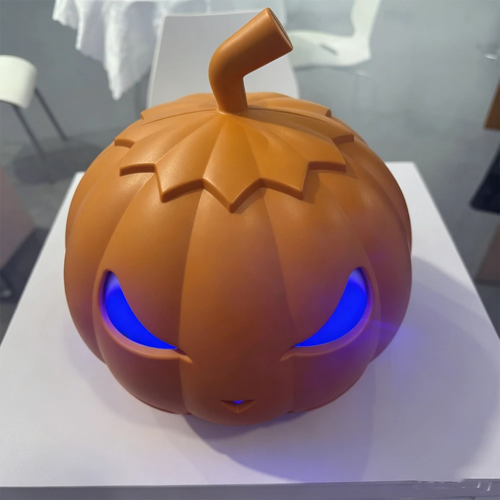 Jacmui 600W Pumpkin Smoke Machine with RGB LED , Auto Music Remote Control Fog Machine,Halloween Party DJ  Effect Equipment