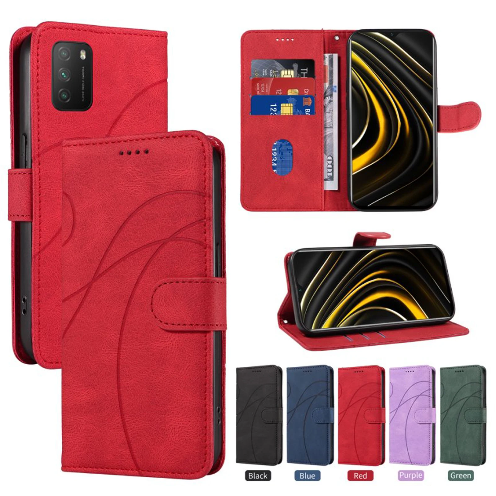 

Leather Case Protect Cover For Xiaomi Redmi 9T 14C 4G 13C 13 12 11A 11X 10X 10A 10C 10 Prime 5G Stand Flip Magnetic Phone Wallet