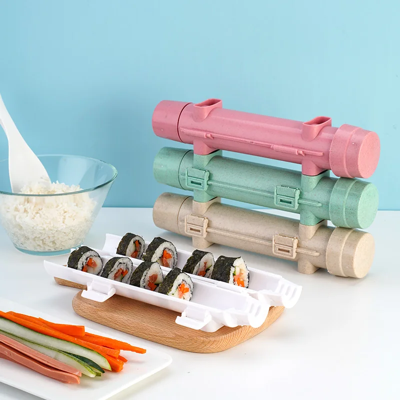 DIY Sushi Making Machine Quick Sushi Maker Kitchen Sushi Tool Bazooka Japanese Rolled Rice Meat Mold Bento Accessories