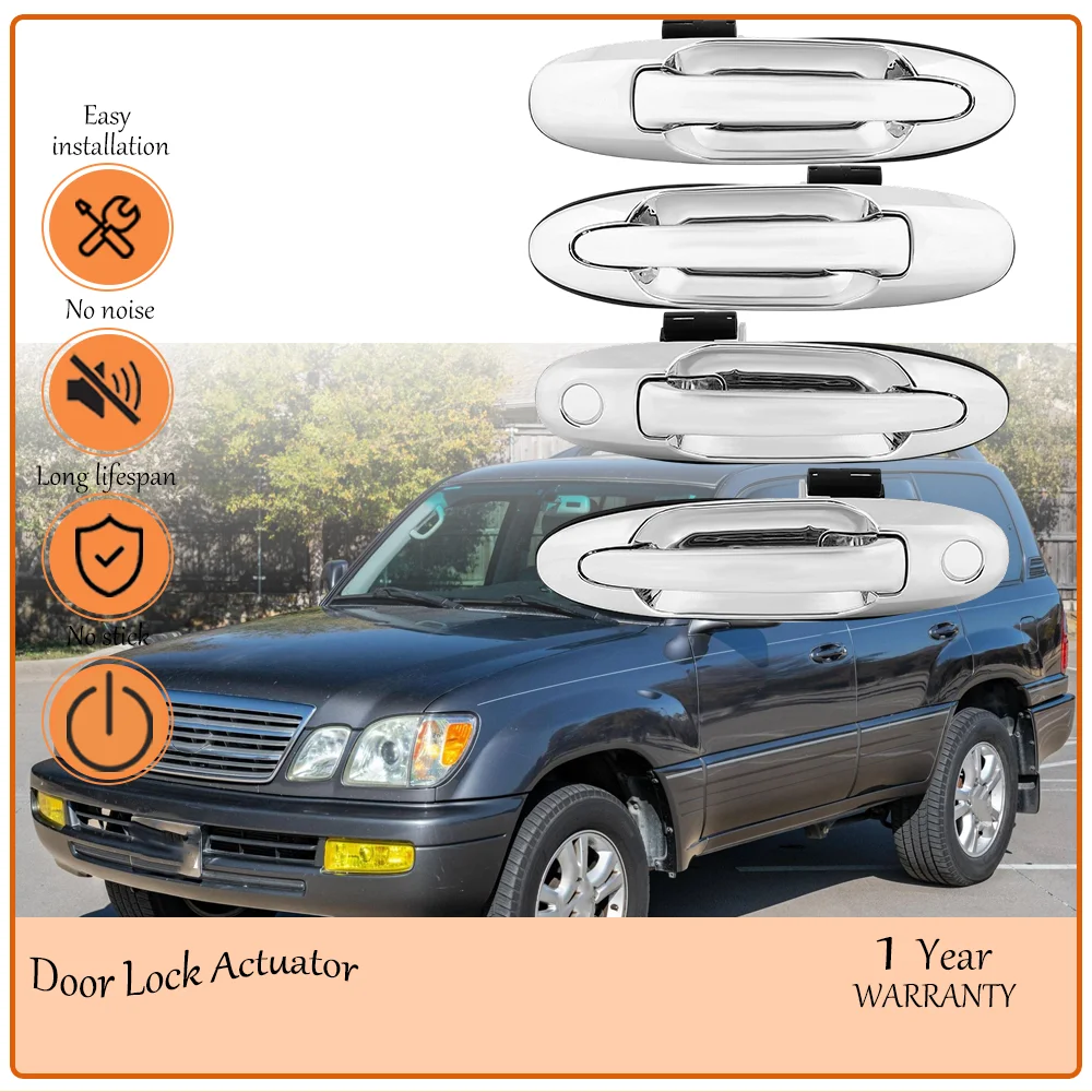 

Silver Exterior Door Handles 4Pcs Compatible With 1998-2007 Lexus LX470 oem 69220-60061 69210-60061 69240-60061 69230-60061