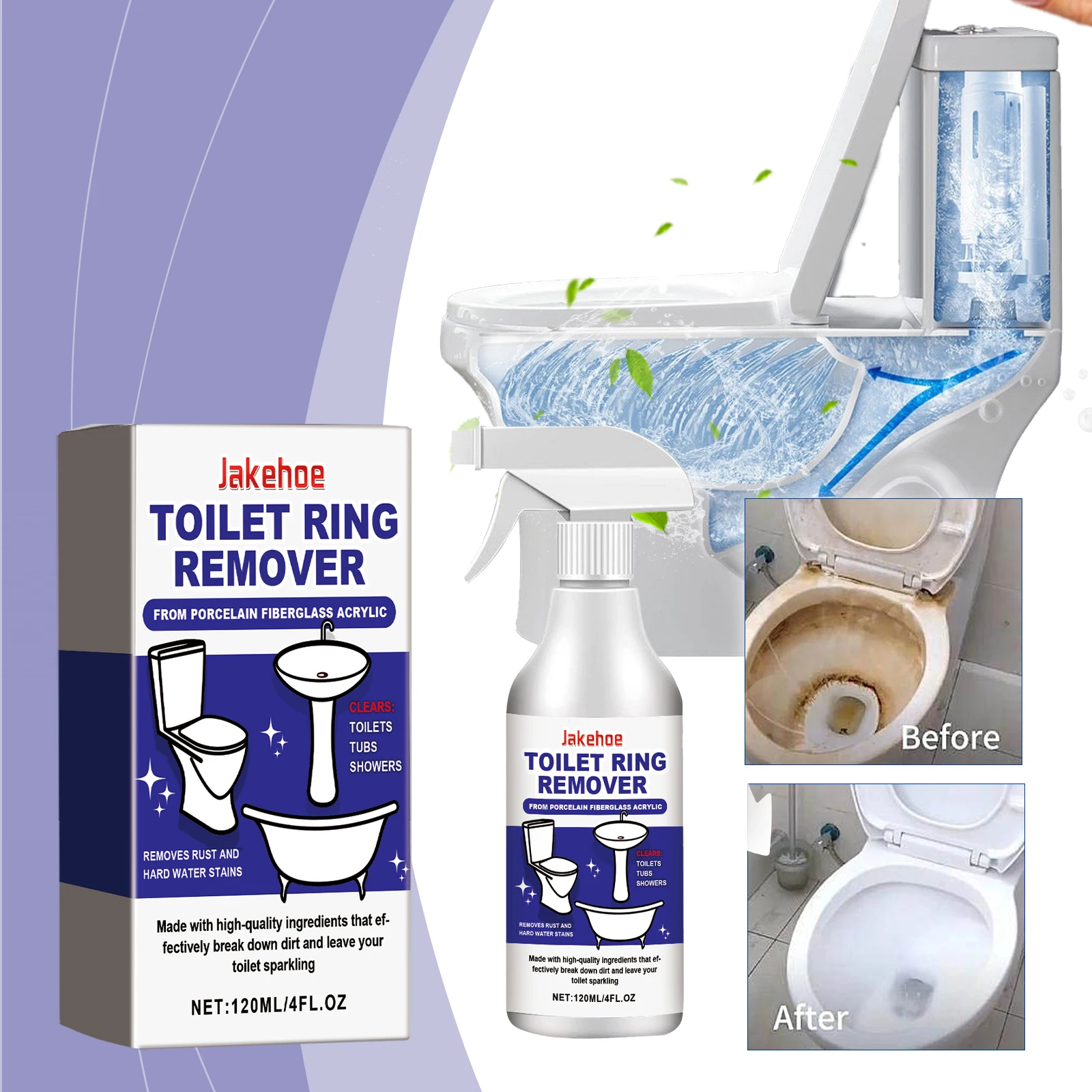 Toilet Foam Cleaner Efficient Removing Urinary Scale Eliminate Odors Restoring Toilet Shine Bathroom Descaling Cleaning Agent