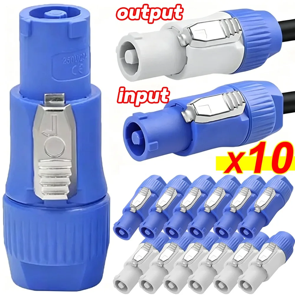 

20A Powercon Connector Male Plug NAC3FCA NAC3FCB Socket NAC3MPA AC Cable 250V Power Plug Adapter for Stage Light LED Screen