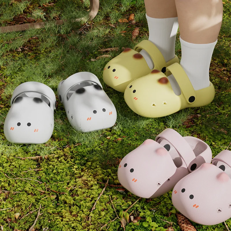 Kinder Kattengat Tuinschoenen 2024 Zomer Jongens Meisjes Baby Slippers Midden Kinderen Indoor Ademende Anti Slip Slippers