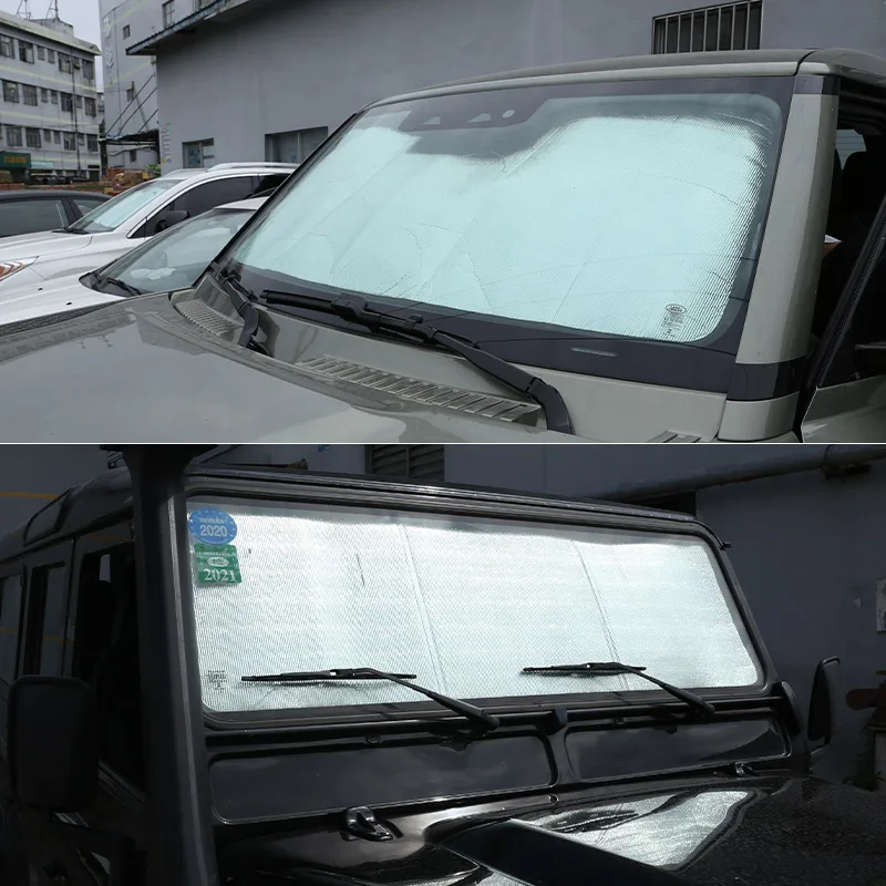 For Land Rover Defender 90 110 2009-24 For Defender 130 04-19 Aluminumfoil Car Thermal Curtain Shading Sunscreen Car Accessories