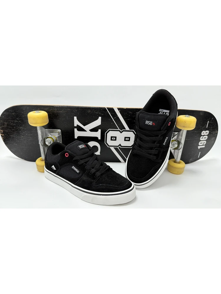 Zapatos de skate clásicos Emerica Hsu de caña baja para hombre y mujer, ligeros, resistentes al desgaste, antideslizantes, co...