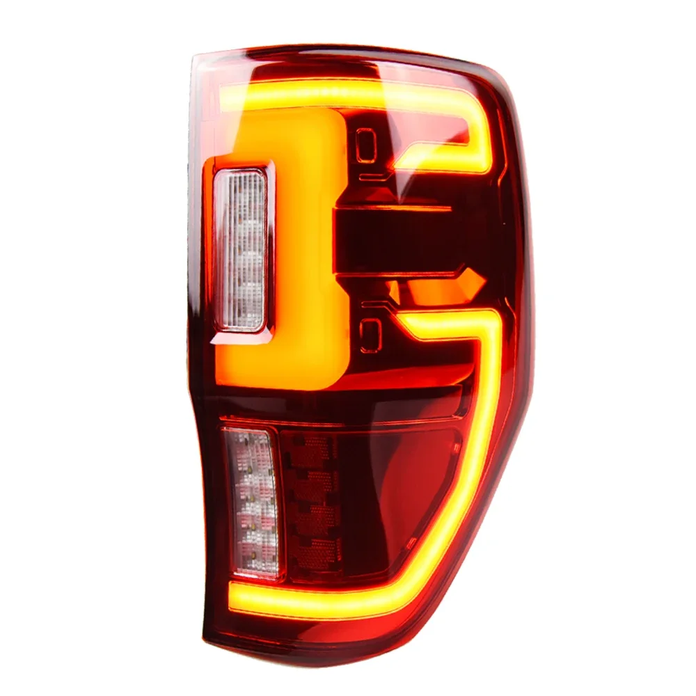 

For Ford Ranger T6 T7 T8 2012-2020 LED Auto Rear Lamps Upgrade 100W Dynamic Signal Tail Lights Assembly Car Accessories 6000K Co