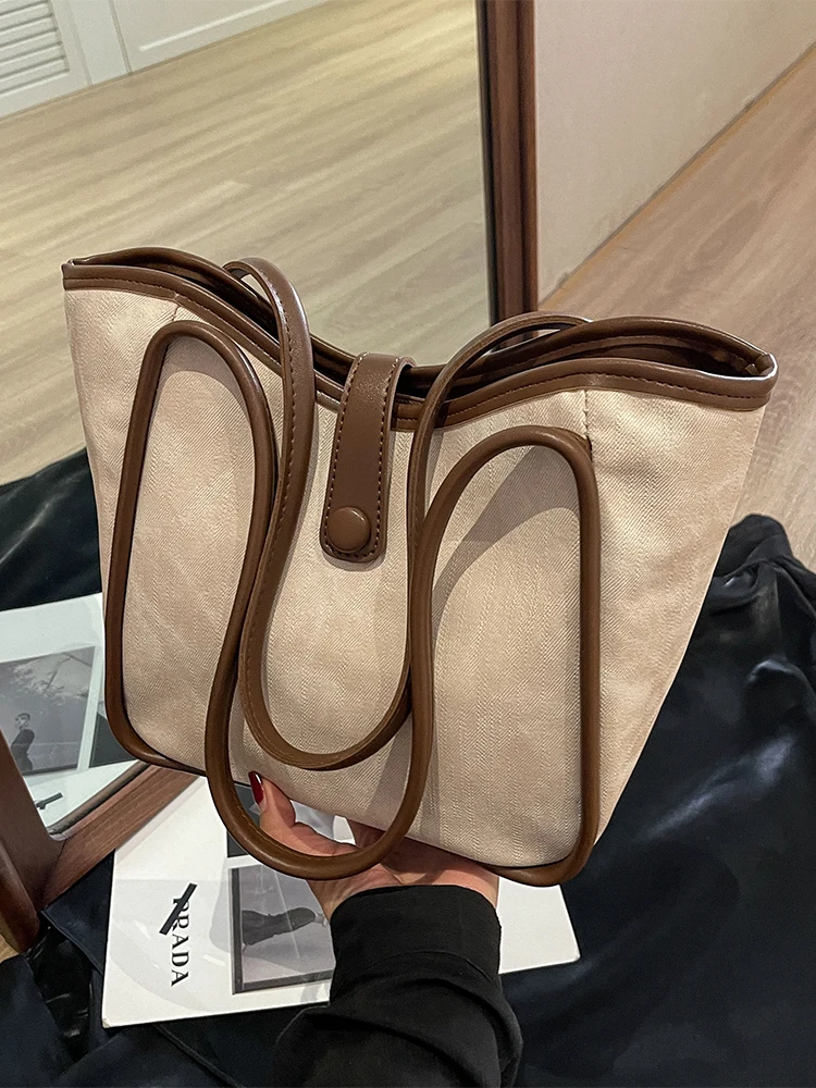 Fashion Versatile Leisure Handbags For Women Texture Popular Pu Leather Shoulder Bag Female Large Capacity Commuting Tote Bags