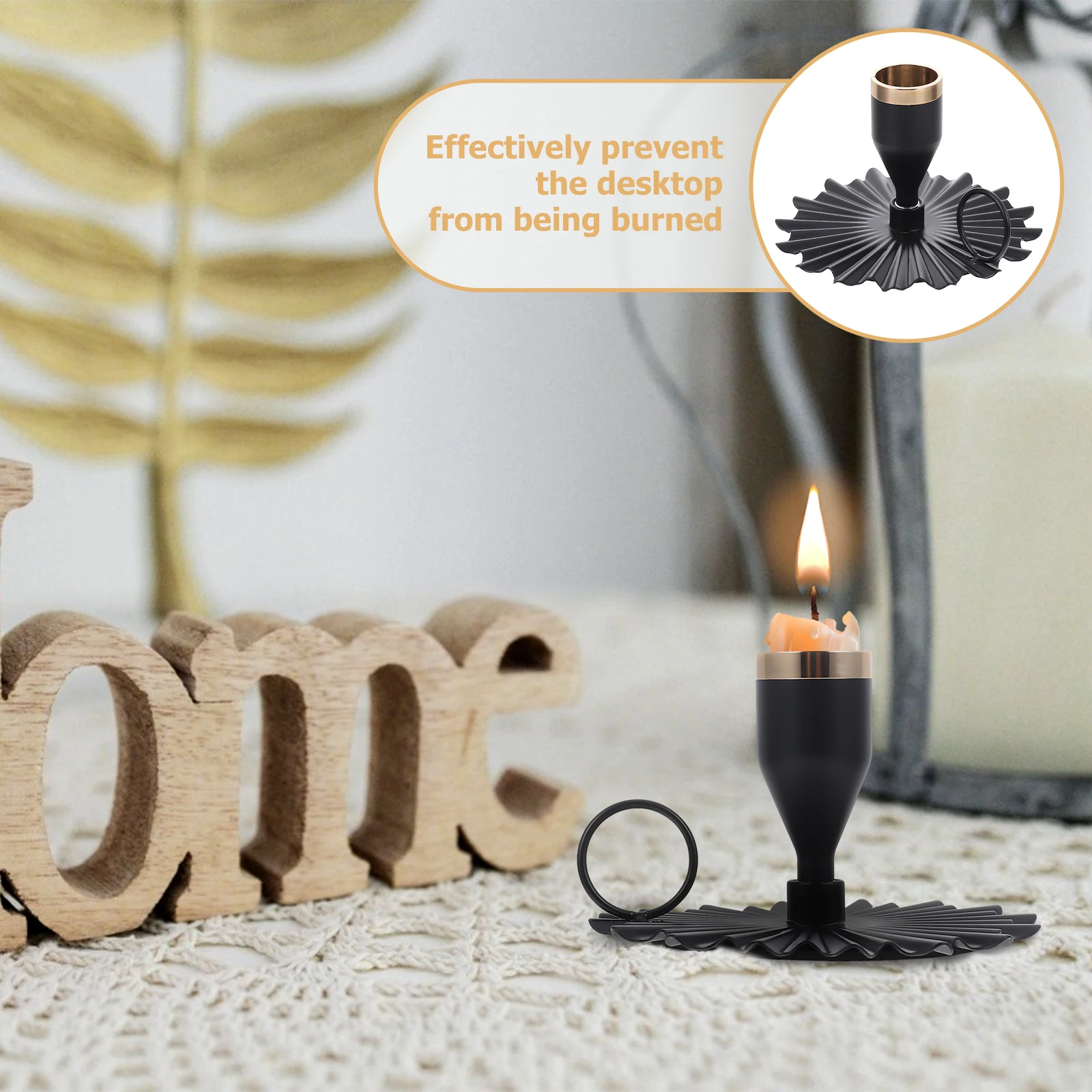 

Hand Held Candlestick Holders Elegant Metal Iron Simple Taper Retro Home Decor Valentine New Year Banquet Wedding Party Daily