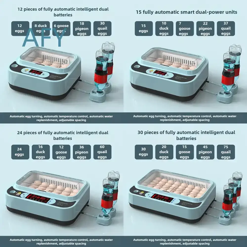 for Incubator for Chicken Egg Parrot Bird Egg Automatic Incubator Smart Household Mini Incubator Poultry Egg Hatching Machine