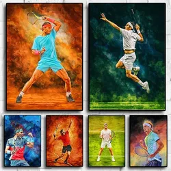 World Tennis Poster Aesthetic Player Rafael Nadal Roger Federer Canvas Painting Wall Art Home Decoration Arena Kawaii Room Decor