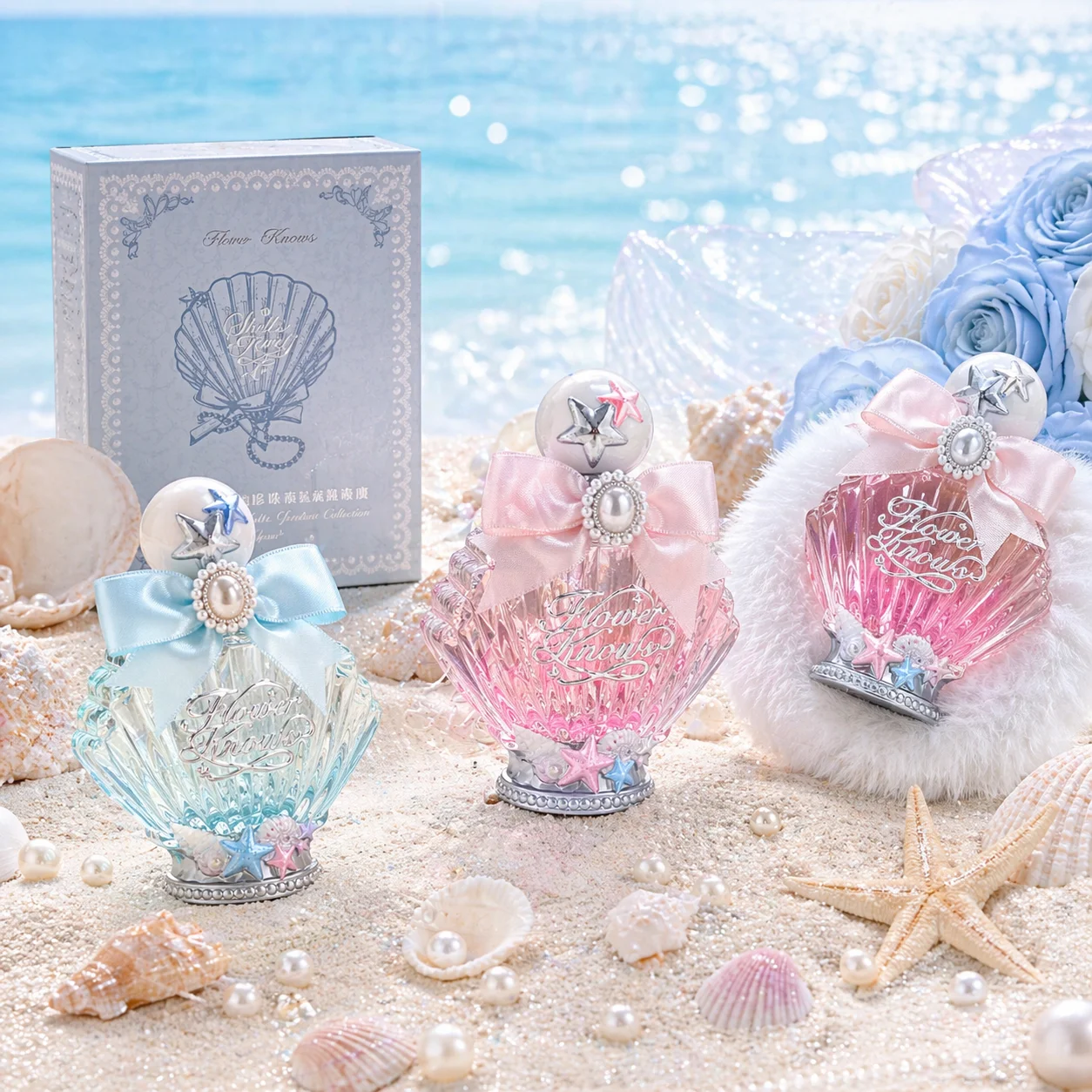 Flower Knows Shell's Jewel Parfüm Fruchtig-Blumiger Duft mit Apfel Sandelholz Galbanum Rein Vegan Langanhaltend Frischer Duft