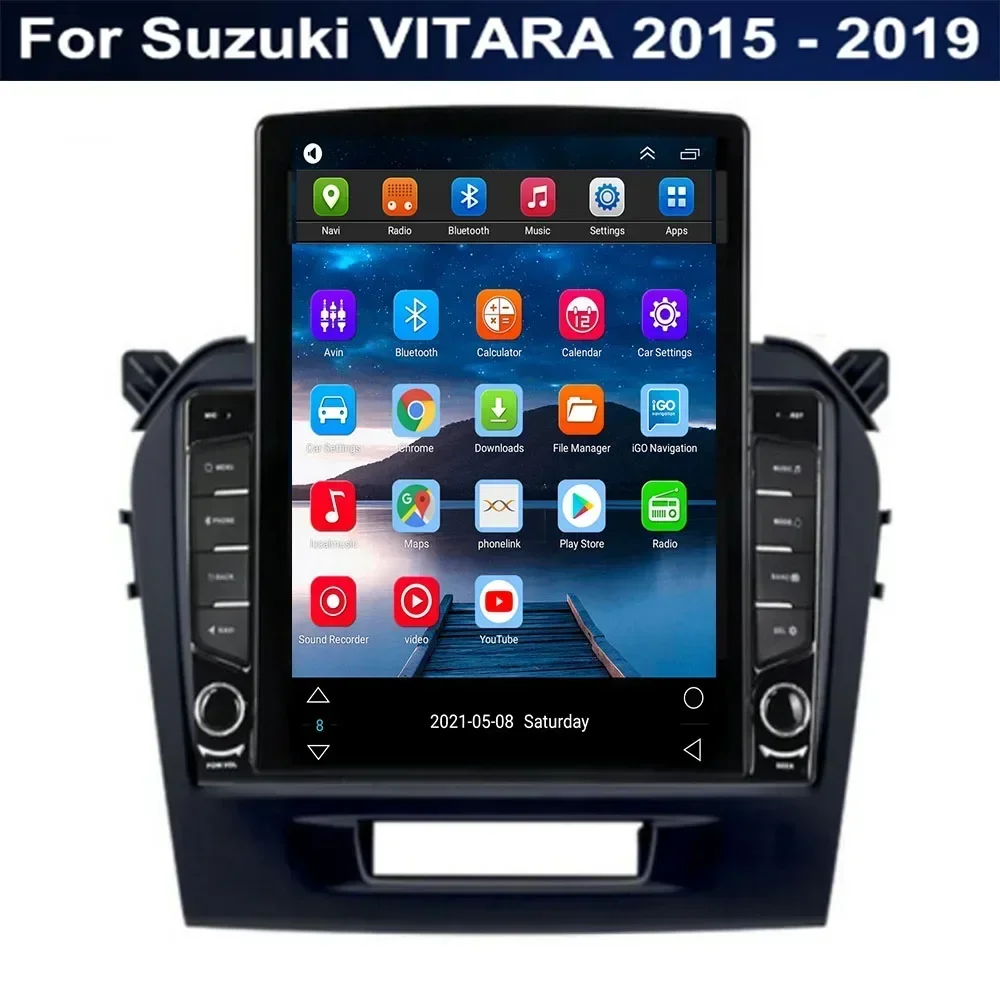 Autoradio Android 13, Navigation GPS, Stéréo, Carplay, Caméra RDS, Lecteur Vidéo, 2 Din, pour Voiture Suzuki 660 ARA (2015-2035)