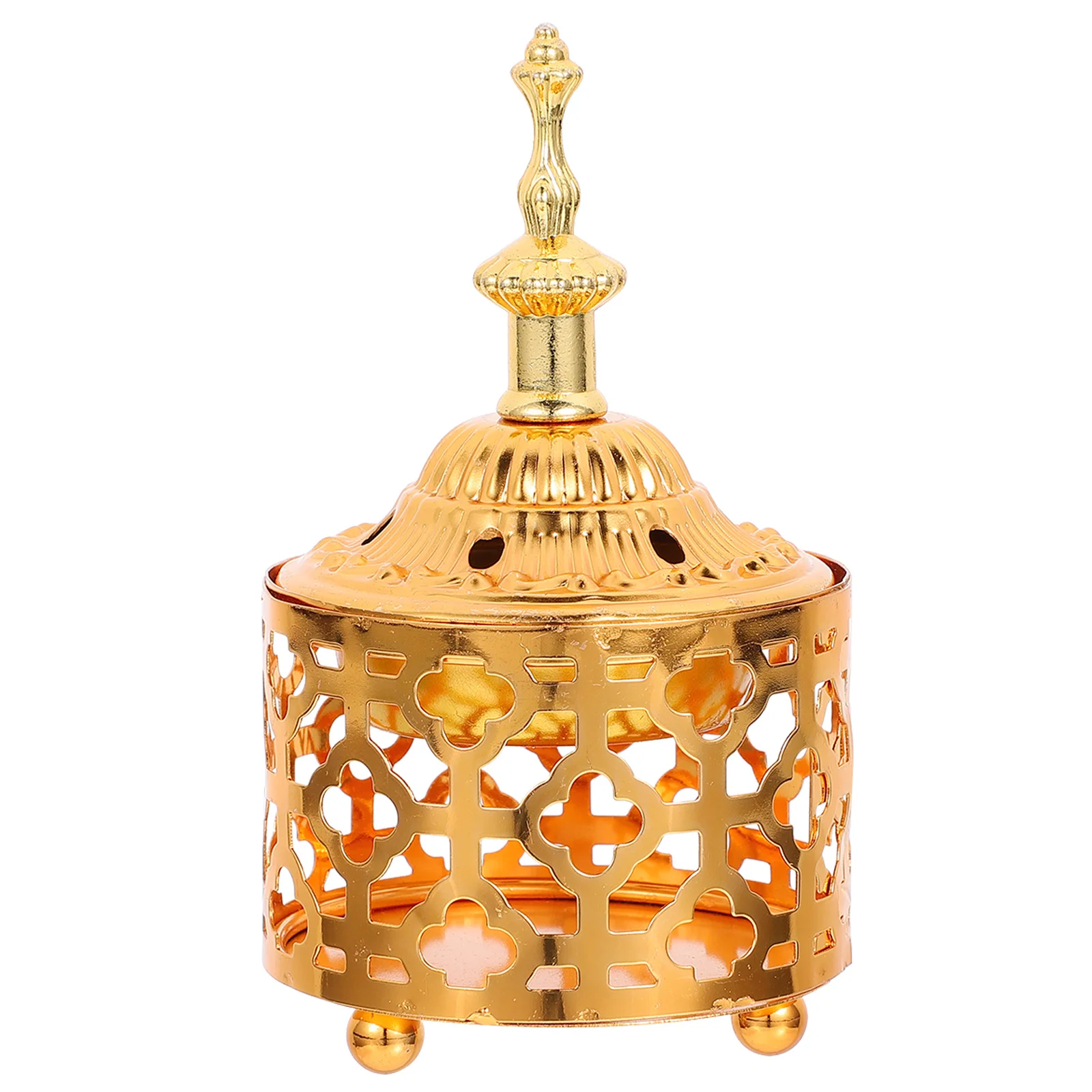 

Metal Incense Burner Iron Censer Carved Design Aroma Diffuser For Home Temple Yoga Studio Decor Household Craft Gift