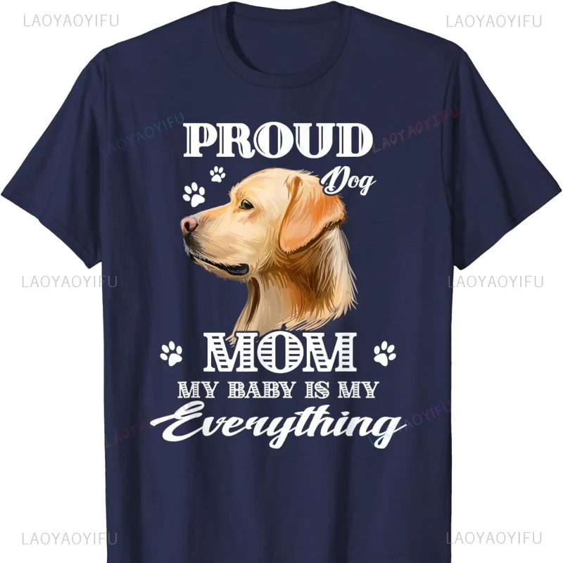 Labrador Retriever Dog Lover Puppy Gift Idea Cotton T-Shirt Pro Choice Harajuku Streetwear Vintage T Shirt Fashion Soft Tops
