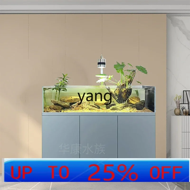 

LH new fish tank living room ultra-white glass stream tank household small and medium ecological tank