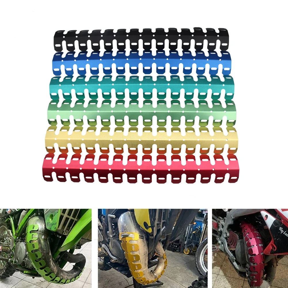 Motorcycle Exhaust Muffler Pipe Protection Leg Protector Heat Shield Cover Resistant For Gas EC 2T 4T FSR KLX Motocross Dirt Bik