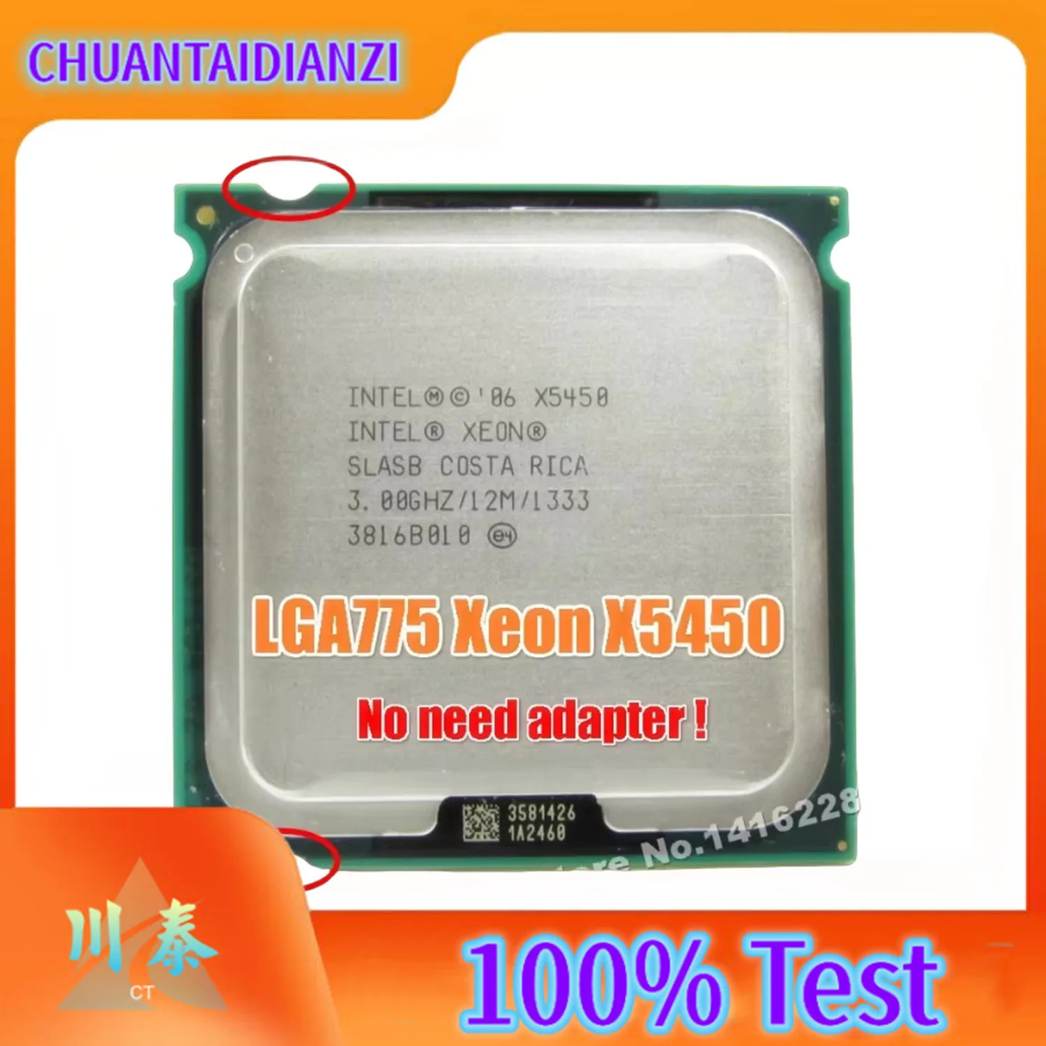 Xeon X5450 Processor CPU 3.0GHz SLBBE SLASB works on LGA 775 motherboard