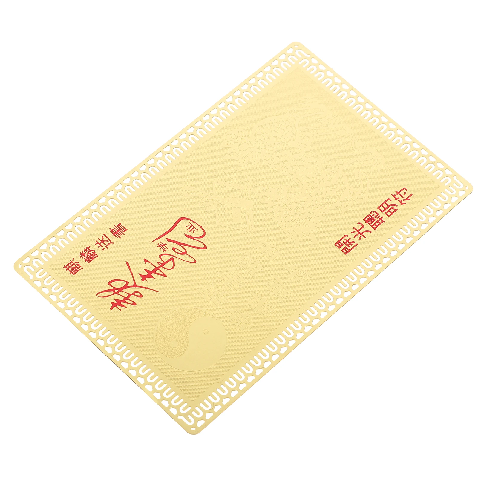 

Brass Grad Pattern Ornament Chinese Style Gift For Graduation Education Decor Brass Card Graduation