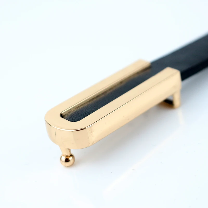 100cm vestido decorativo simples estilo coreano terno branco pequeno cinto elegante e versátil cinto fino de couro preto para mulher