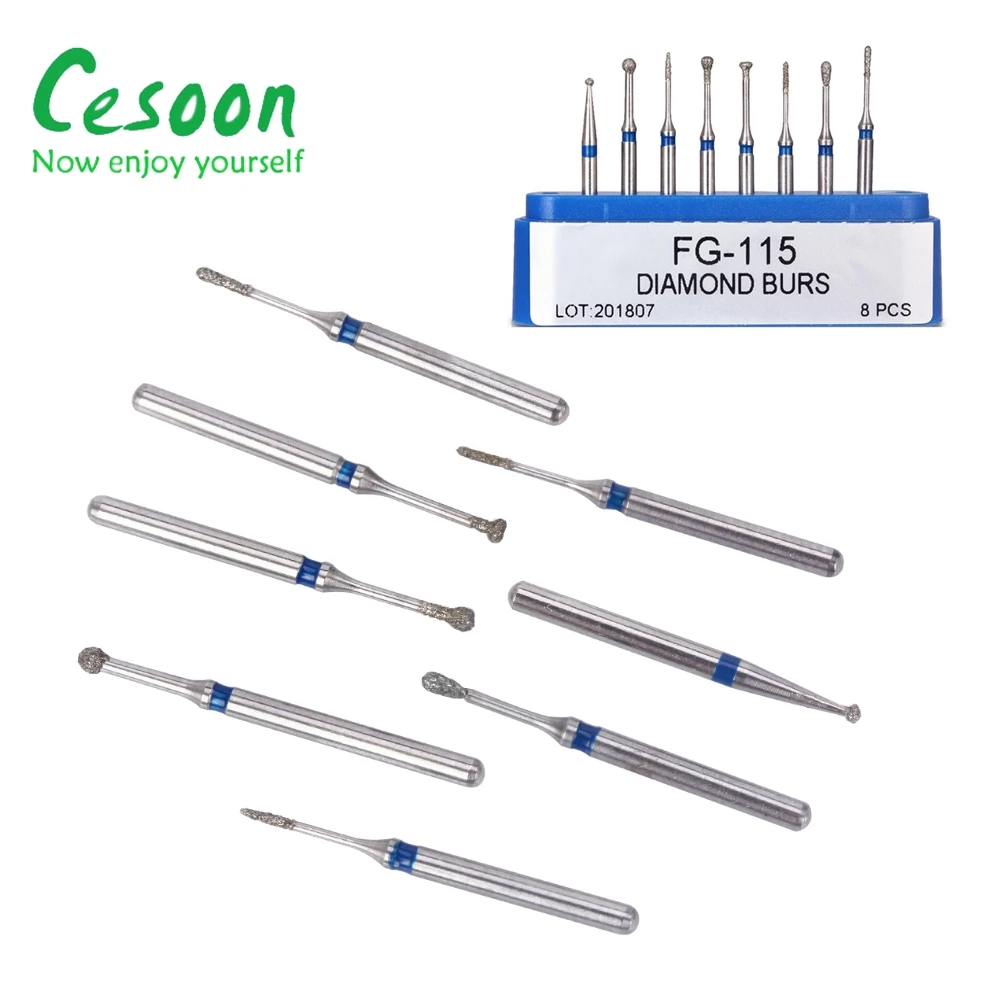 1Box Dental Diamond Burs FG Series Dia.1.6mm  For High Speed Handpiece Polishing Teeth Whitening Tools Kit Dentistry Equipment