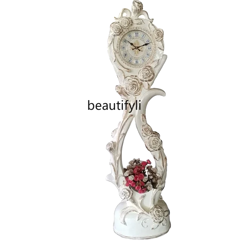 

Cy Retro theGrandfather Clock Living Room Decoration Standing Grandfather Clock Luxury Home Console Clock Affordable Luxury Fash