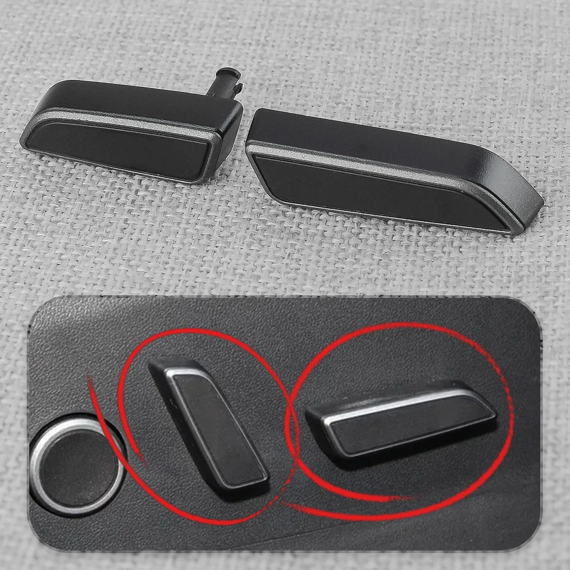 New Right Side Seats Cushion Forward & Back Adjust Switch Buttons 1098842-01-D 1098843-01-E Fit for Tesla Model 3 Y 2023-2021