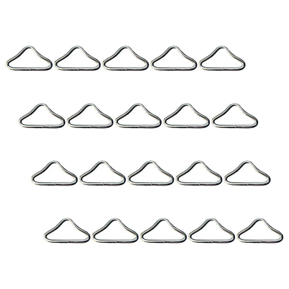 

45Pcs Trampoline Triangle Buckle Replacement Heavy Duty Iron Mounting Ring for Stable Indoor Outdoor Use Parts