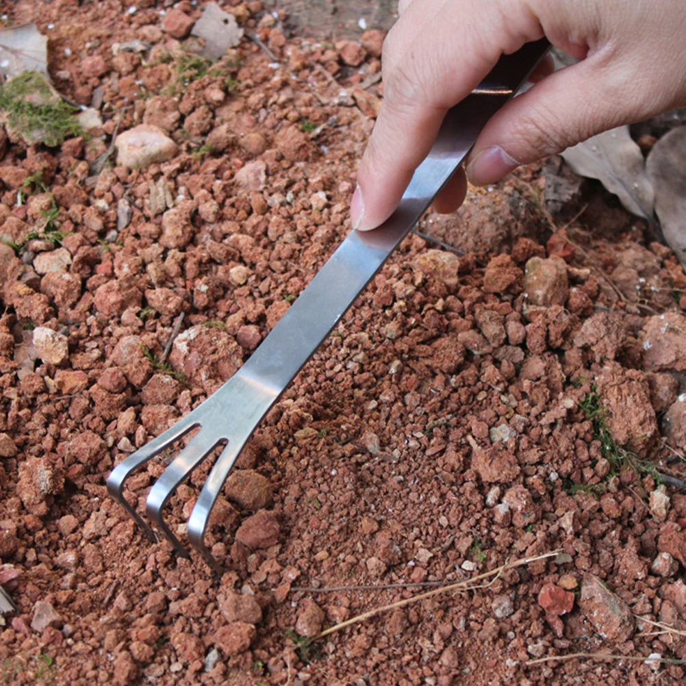 

1 set 1 Set Of Bonsai Tools Stainless Steel Tweezers Small Rake Shovel For Planting Moss Potted Garden Crafting Portable