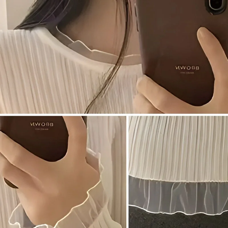 Sweaters New Long Sleeve Knitted Sweater Women Pullovers Slim O-Neck Lace Knit Sweater Pullover Women Tops Sueter Feminino Q2132