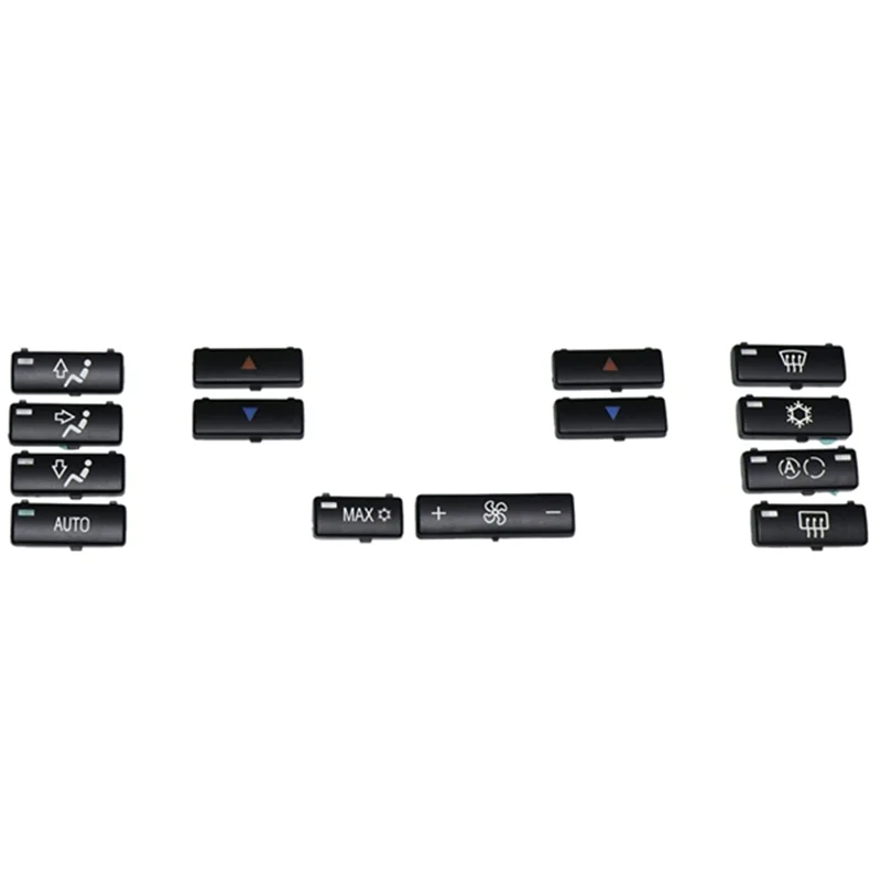 

BT-For BMW E39 E53 525I 530I 540I M5 X5 14 Button Key Cover Car Air Conditioner A/C Control Panel Switch Component 6411692-4315