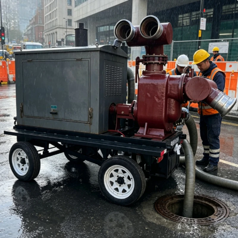 Flood Control Pump Truck Diesel 37KW Self Priming Suction Pump For River Valley Flash Flood Disaster Relief Equipment