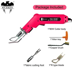 KS EAGLE Electric Hot Knife Heat Sealer Rope Webbing Cutter Fabric Cutter Hand Held Potable Electric Tools Knife Multiple Cutter