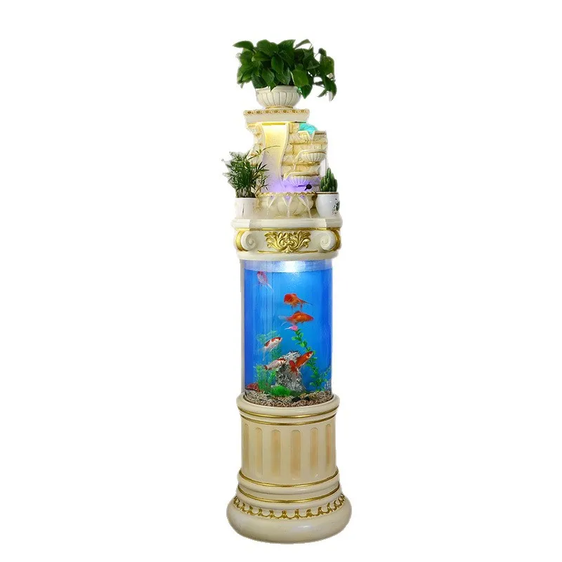 Living room high-end flowing water fish tank ornament circulating water ecological tank new house housewarming new home gift