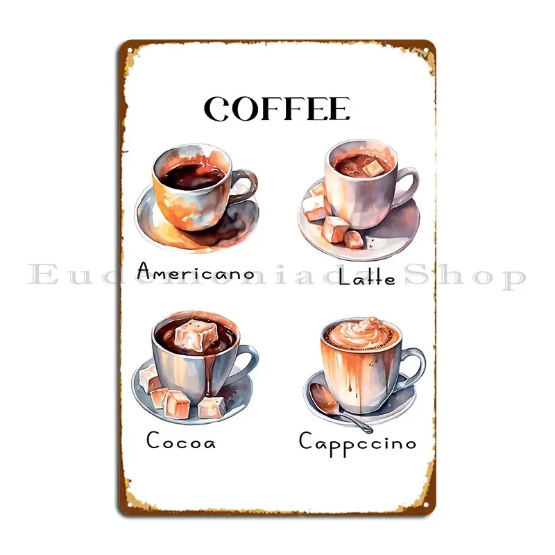 Truly Coffee Lovers Metal Sign Personalized Garage Decoration Party Wall Decor Tin Sign Poster