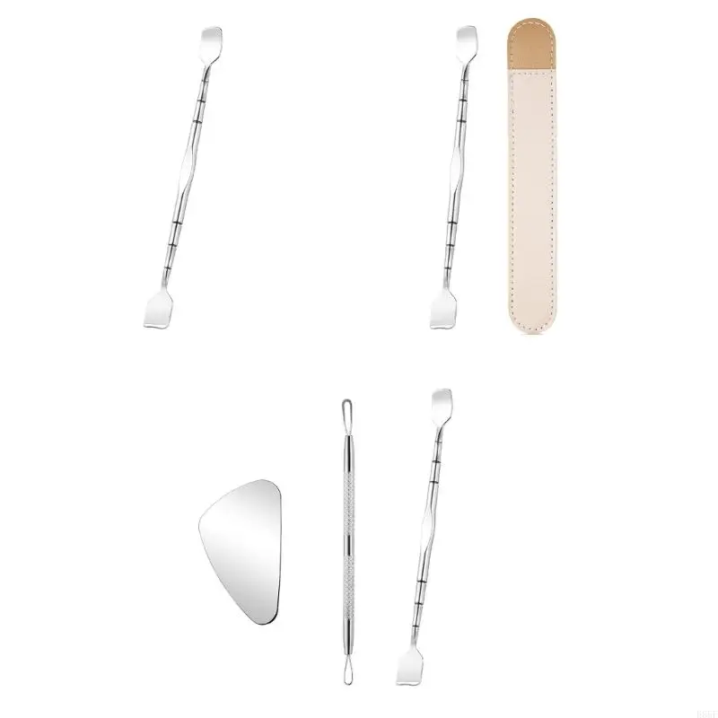 E65F Practical Roestvrij staal Comedone Remover Blackhead Spatel voor tieners en volwassen