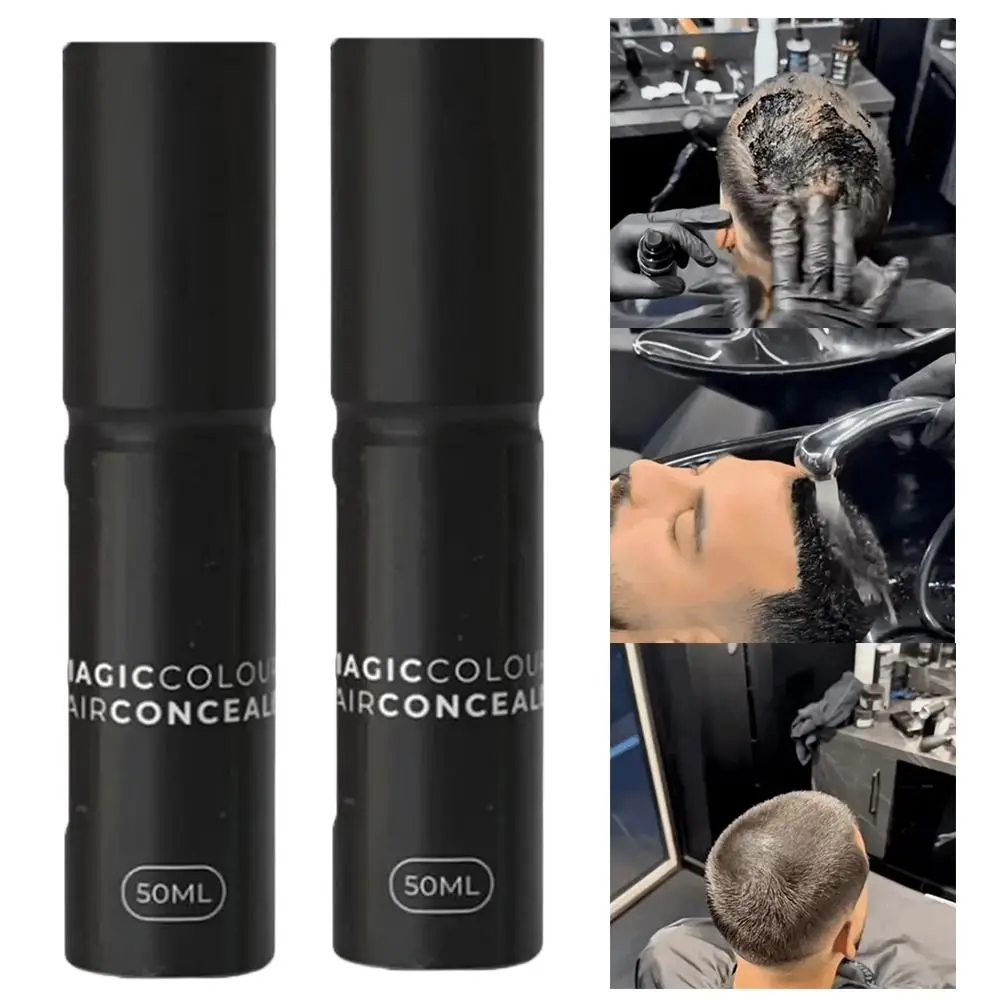 50ML Waterproof Hair Concealer Cream Sweatproof Confident-Looking Hair Magic Color Hair Concealer Naturally Fuller