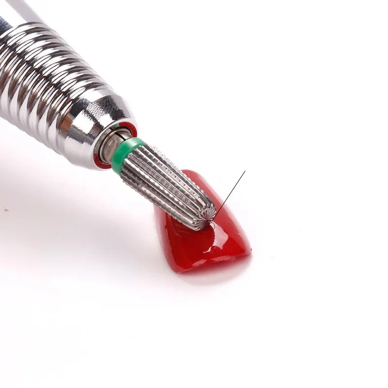 1 قطعة مخروط كربيد التنغستن مسمار مثقاب الخشب مانيكير الحفر ل قاطعة المطحنة ملفات الأظافر عازلة رسومات أظافر معدات الإكسسوارات