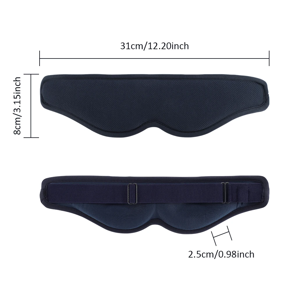 Hot Compress and Massage Eye Mask Electric Heated Eye Massager for Relieve Eye Strain Dark Circles Sleeping Mask Eyeshades