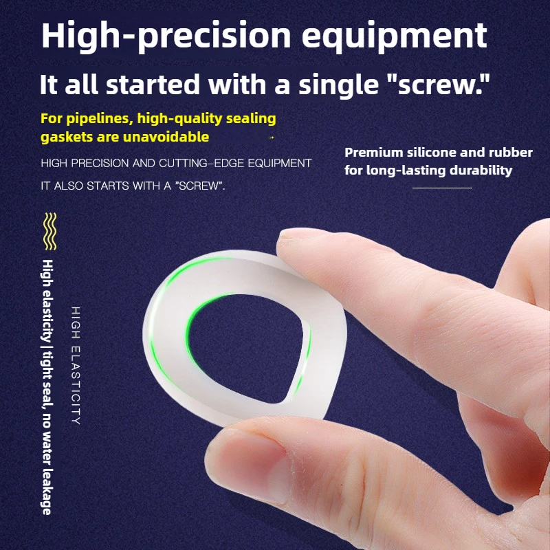 Vedação de junta de silicone resistente ao calor de 1/2 ''3/4'', mangueira de entrada ondulada de 4/6 polegadas com arruelas de borracha e PTFE, preto/branco