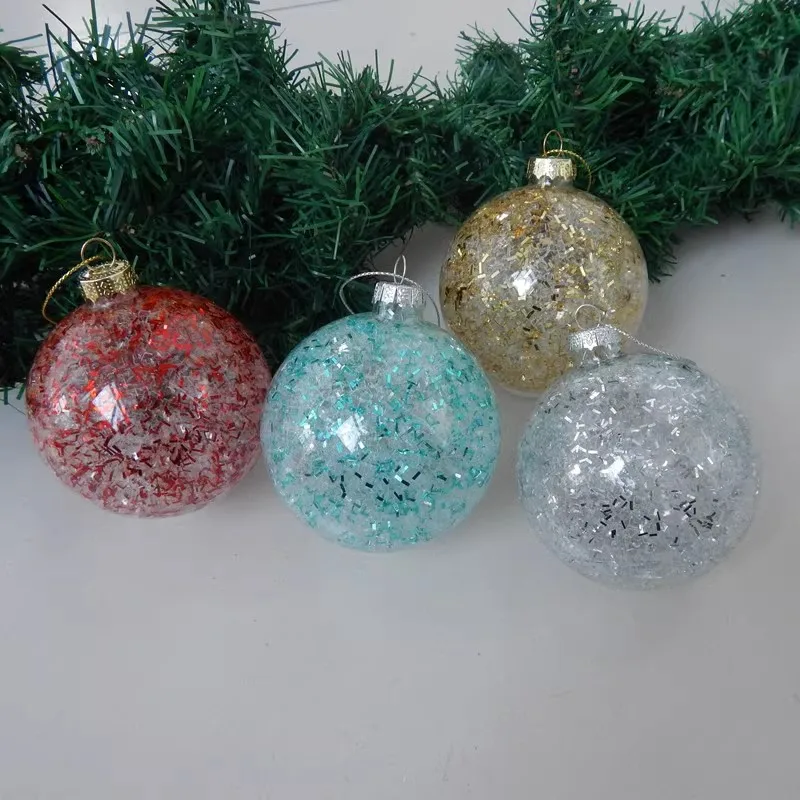 

Free Shipping 8pcs/pack Different Diameter Color Sheet Handmade Glass Globe Ornament Christmas Day Tree Decoration Hanging Ball