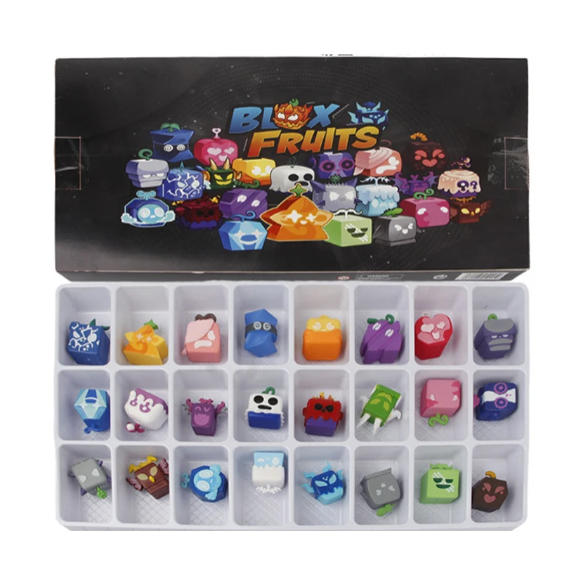 Blox Fruits Personaggio del gioco Figure Modelli Ornamenti per il desktop Giocattoli Regalo PVC Diavolo Fruit Brooks Giocattolo di frutta Regali di compleanno per bambini