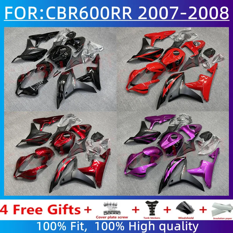 Kit de carénages de moto pour CBR600RR F5 07 08 CBR 600 RR 600RR ensemble de carrosserie CBR600 2007 2008 carénage complet de moule d'injection