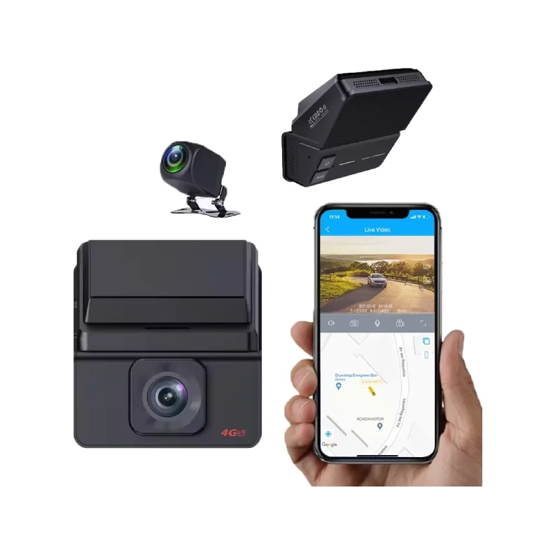 4G Dash Cam 2K/1440P WiFi g ps Tracking Dual Car DVR cam era Live View Remote View Tracker Cam Live Stream Video